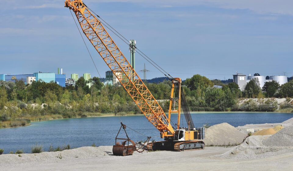 excavator, crane, heavy crane, gravel pit, construction machine, heavy equipment, heavy machinery, crane, crane, crane, crane, crane, heavy equipment