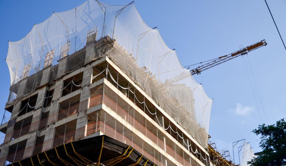 construction, building, safety net, crane, construction site, high-rise building, city, urban, safety net, safety net, safety net, safety net, safety net