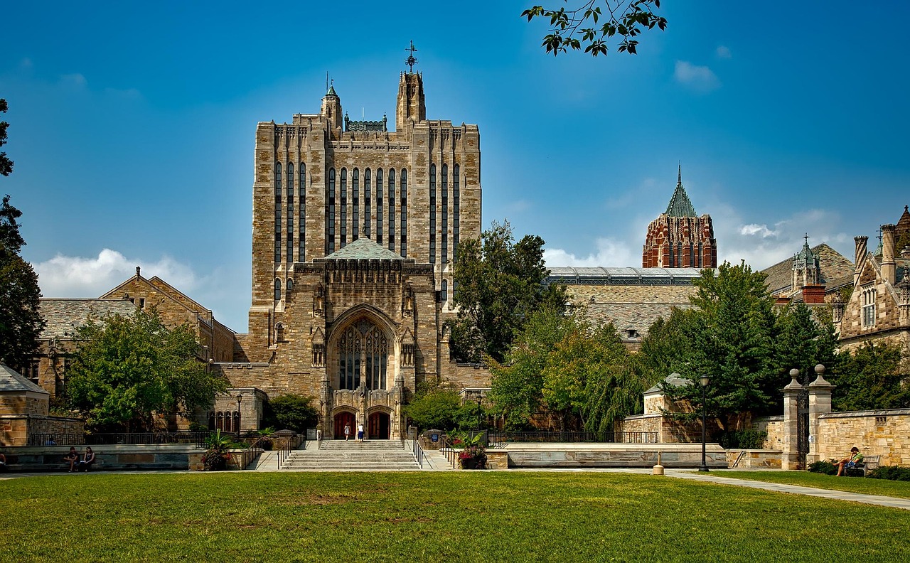yale university, landscape, universities, schools, colleges, nature, campus, education, ivy league, buildings, architecture, landmarks, historic, hdr, exclusive, old, famous, new haven, connecticut, library, sky, clouds
