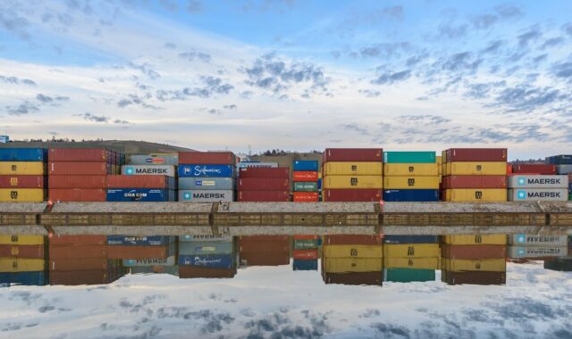 container, port, container terminal, container transshipment point, cargo handling, container handling, neckar, stuttgart, heaven, blue, container, container, container, container, container, port, container terminal, container terminal, stuttgart