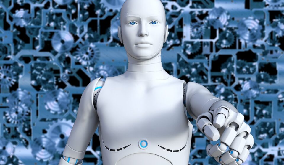robot, cyborg, futuristic, android, cybernetics, intelligence, blue robot, robot, robot, robot, robot, robot