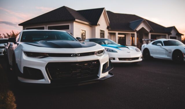 cars, vehicles, garage, parking, nature, home, wheels, speed, modern, audi, bmw, sky