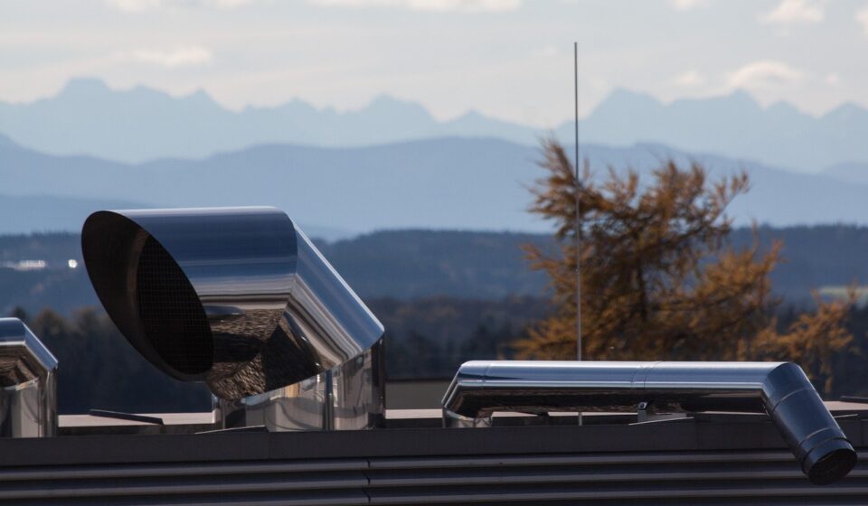 vent, fireplaces, metal, ventilation ducts, ventilation pipes, ventilation systems, air duct, nature, air control systems, round, components, channels, flow technology, hydraulic diameter, air distribution system, exhaust air, reflection, reflexes, mountains, albums, fall