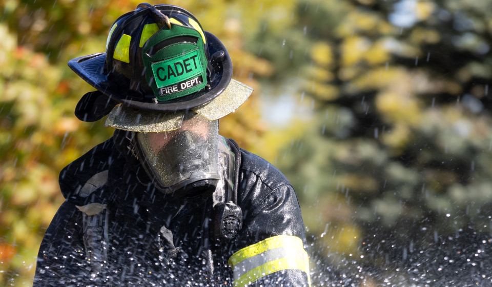fireman, firefighter, firefighting, nature, water, helmet, wildfire, equipment, safety