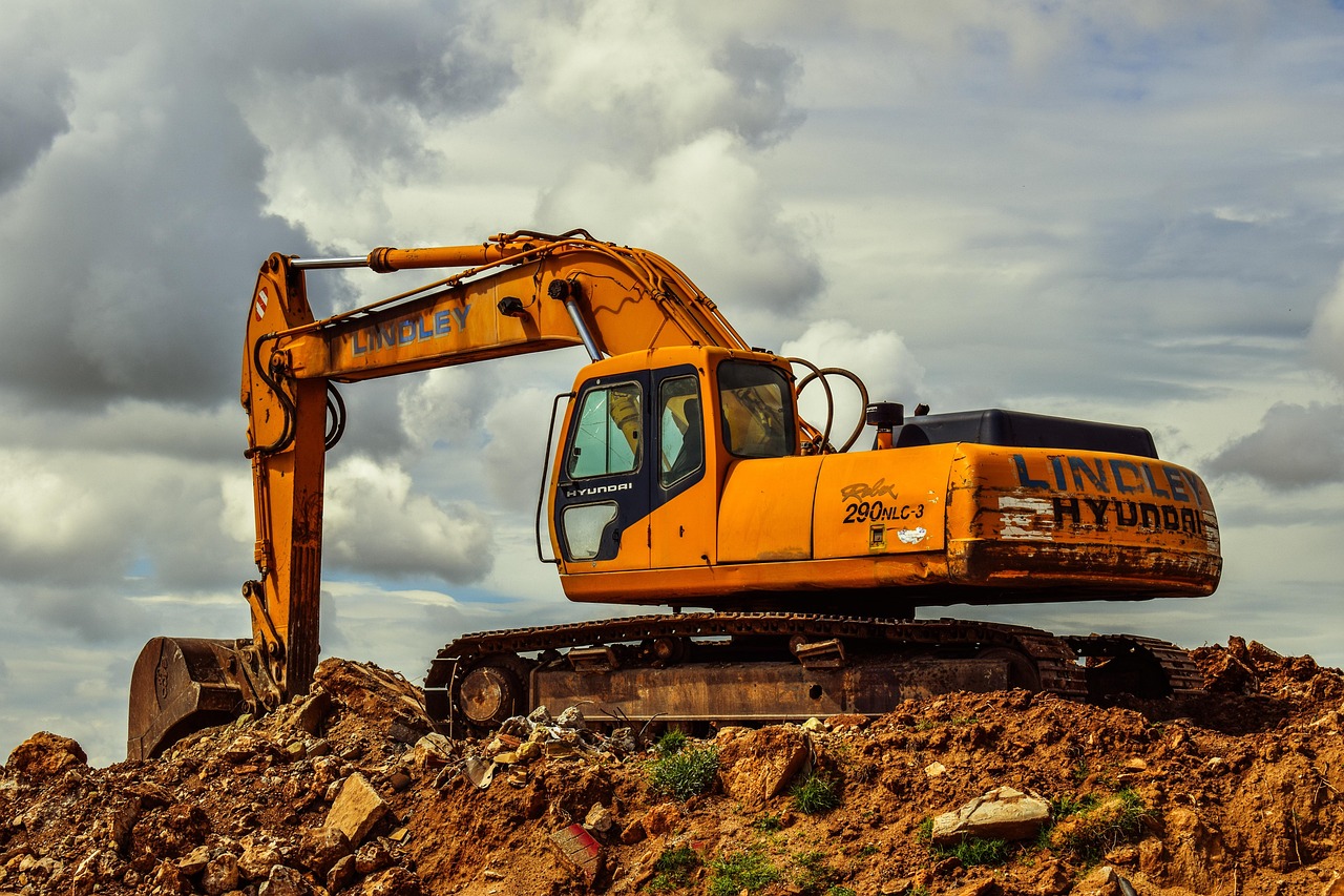 excavator, heavy machine, equipment, vehicle, machinery, yellow, debris, excavator, excavator, excavator, excavator, excavator
