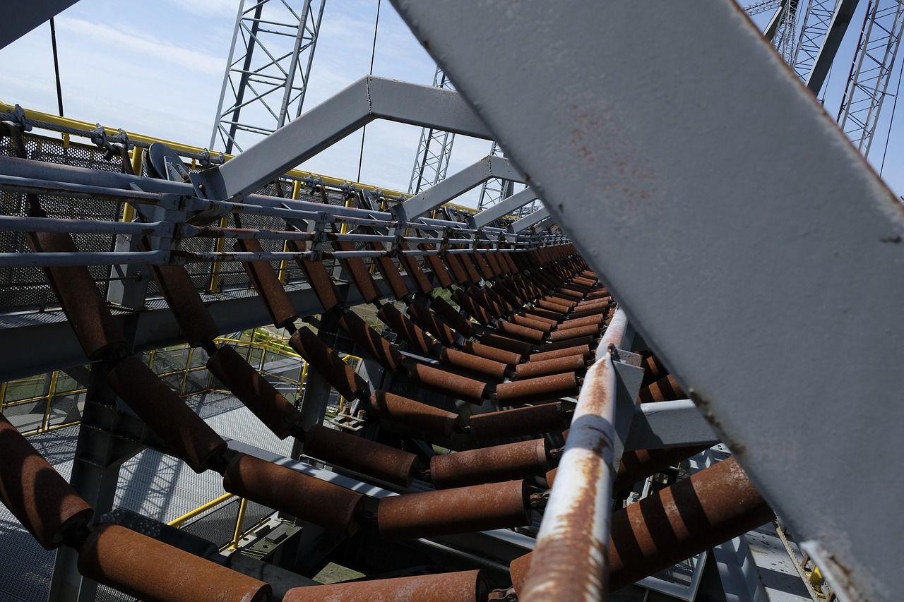 technology, machine, iron, metal, eiffel tower, bridge, conveyor bridge, conveyor technology, old, mining, open pit mining, f60, light box, brandenburg, money, brown coal, degradation, raw material, industry, energy
